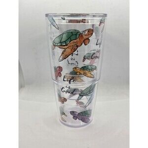 Tervis 24oz LIFE IS GOOD Sea Turtles Tumbler Glass Cup